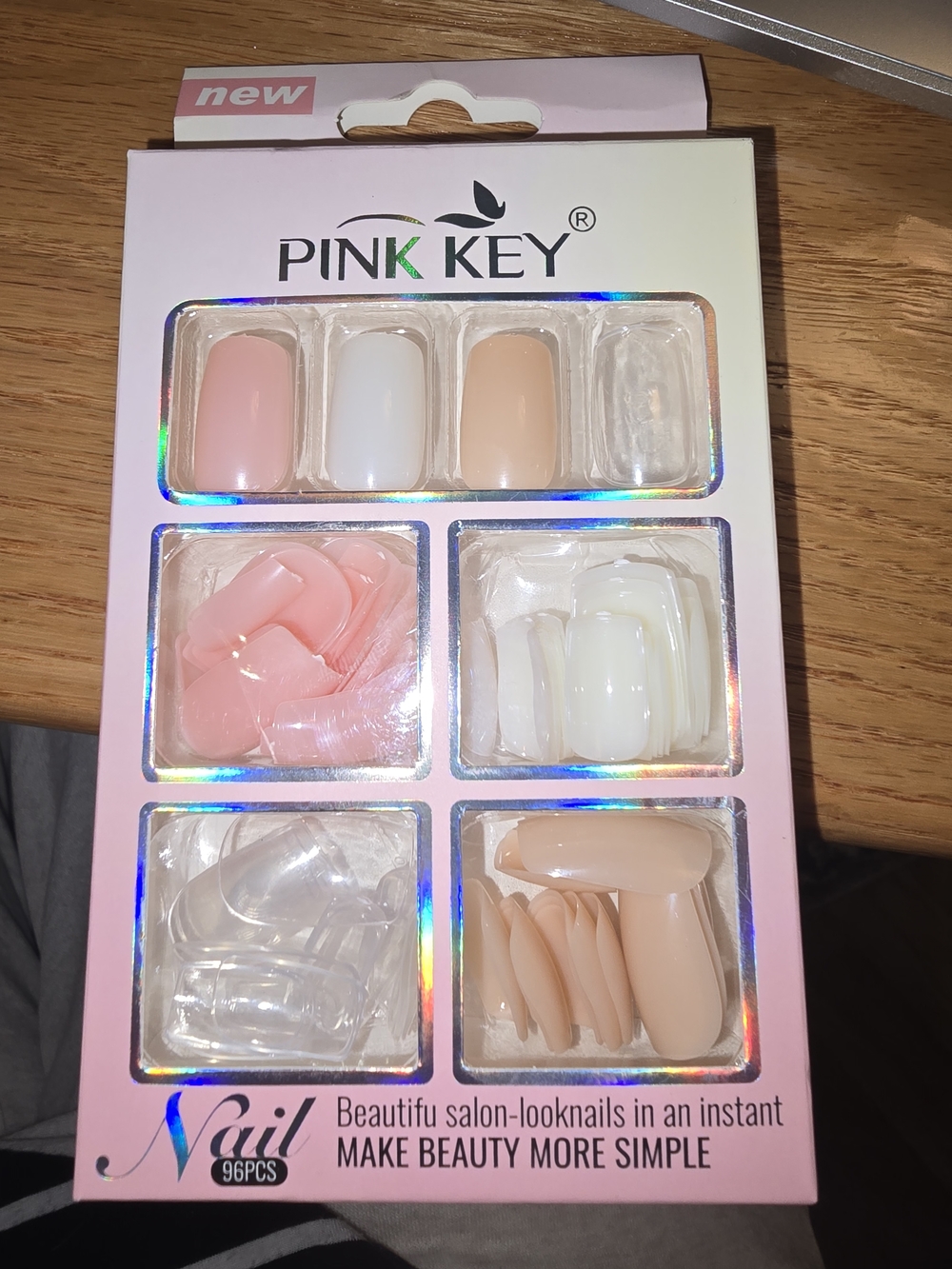 Nude & Pink Press-On Nails – 96 PCS Salon Look